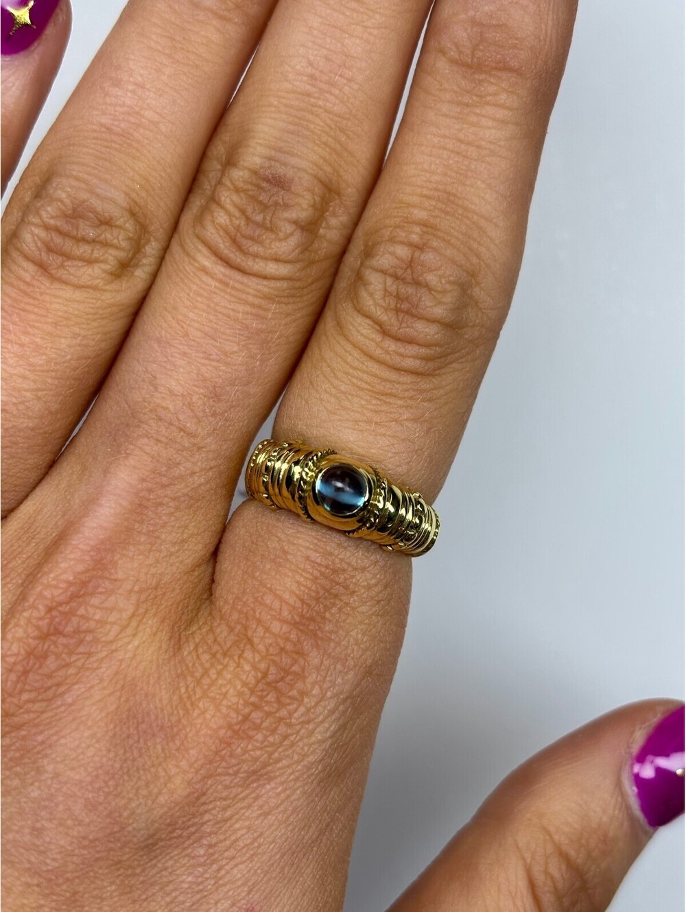 18k Yellow Gold Topaz Ring